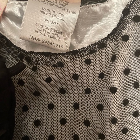 #nannetta baby black and white polka dot with red details - Picture 4 of 6